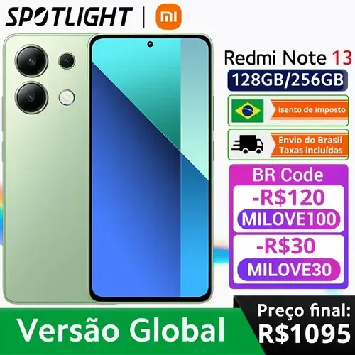 (Dobrasil) Smartphone Redmi Note 13 128gb/6gb